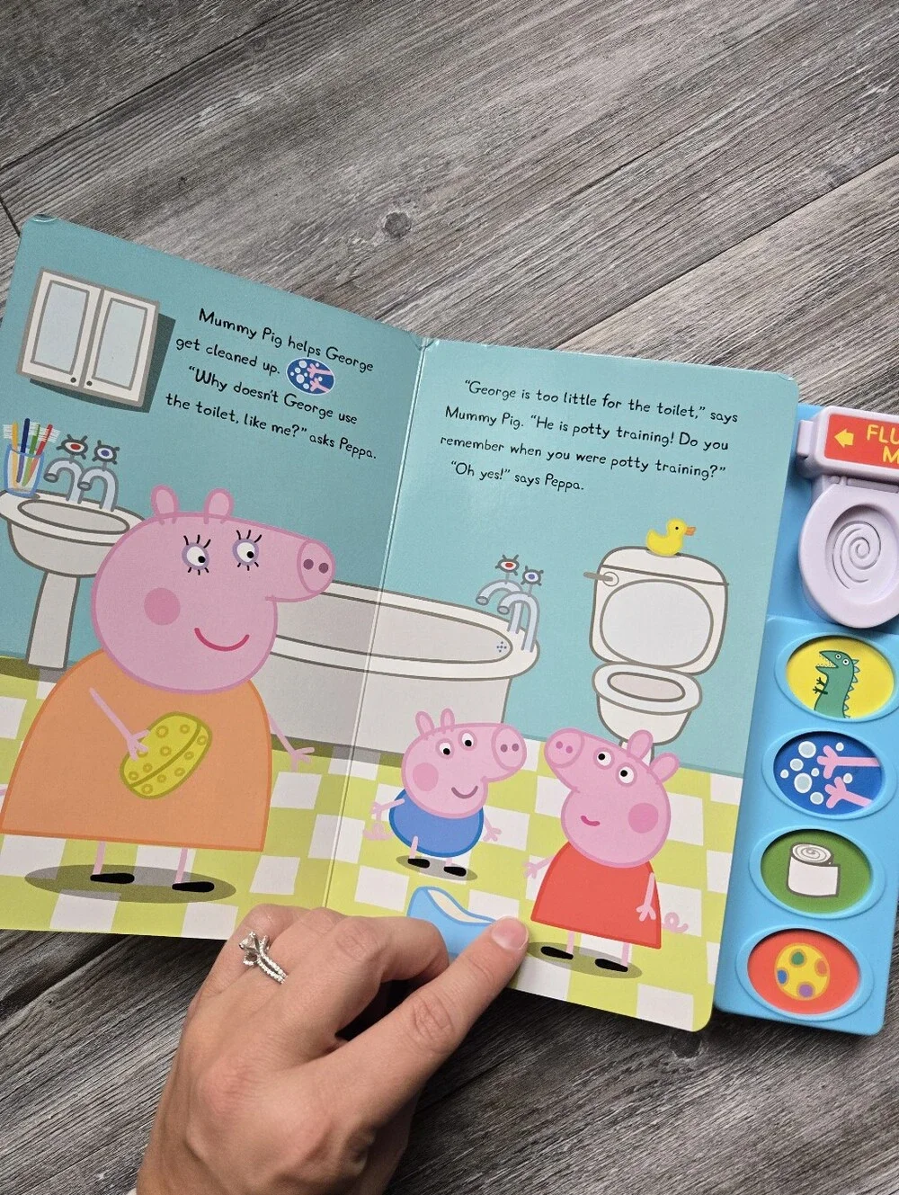 Peppa Pig Let's Go Potty! Sound Book - Blue